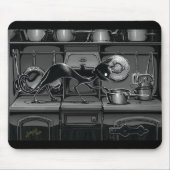 Boo Kitty sieht, was Kochen Mouse Pad ist Mousepad (Vorne)