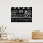 Boo Kitty sieht, was Kochen Poster ist (Küche)