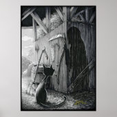 Boo Kitty Stares am Shadows Poster (Vorne)