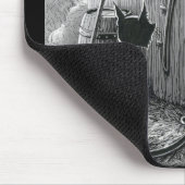 Boo Kitty Stares bei Shadows Mouse Pad Mousepad (Ecke)