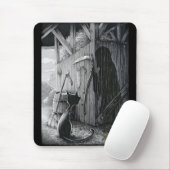 Boo Kitty Stares bei Shadows Mouse Pad Mousepad (Mit Mouse)