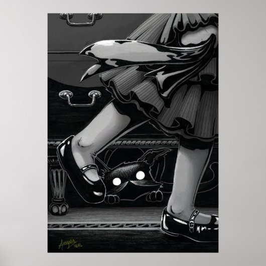 Boo Kitty verbirgt sich unter dem Möbelposter Poster (Vorne)