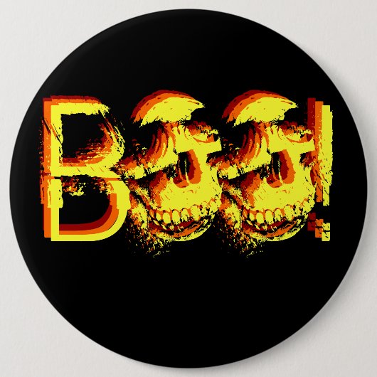 BOO! Knopf Button (Vorderseite)