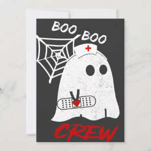 BOO Krankenschwester Crew Tee, lustige halloween K Einladung