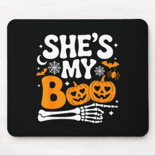 Boo Kürbis passende Paare Halloween Männer Frauen Mousepad