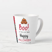Boo Kürbiskürbis Jack-o-Laterne glückliches Hallow Milchtasse (Rechte Ecke)