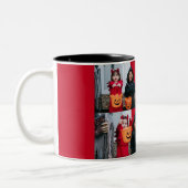 Boo Kürbiskürbis Jack-o-Laterne glückliches Hallow Zweifarbige Tasse (Links)