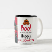 Boo Kürbiskürbis Jack-o-Laterne glückliches Hallow Zweifarbige Tasse (VorderseiteRechts)