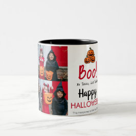 Boo Kürbiskürbis Jack-o-Laterne glückliches Hallow Zweifarbige Tasse