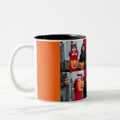 Boo Kürbiskürbis Jack-o-Laterne glückliches Hallow Zweifarbige Tasse (Links)