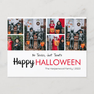 Boo-Kürbiskürbis-Jack-o-Laterne Halloween FotoColl Feiertagspostkarte