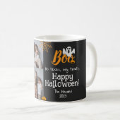 Boo-Kürbiskürbis-Jack-o-Laterne Halloween FotoColl Kaffeetasse (VorderseiteRechts)
