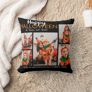 Boo-Kürbiskürbis-Jack-o-Laterne Halloween FotoColl Kissen