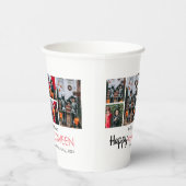 Boo-Kürbiskürbis-Jack-o-Laterne Halloween FotoColl Pappbecher (Rechts)