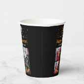 Boo-Kürbiskürbis-Jack-o-Laterne Halloween FotoColl Pappbecher (Rechts)