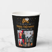 Boo-Kürbiskürbis-Jack-o-Laterne Halloween FotoColl Pappbecher (Vorderseite)