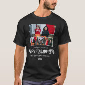 Boo-Kürbiskürbis-Jack-o-Laterne Halloween FotoColl T-Shirt (Vorderseite)