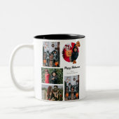 Boo-Kürbiskürbis-Jack-o-Laterne Halloween FotoColl Zweifarbige Tasse (Links)