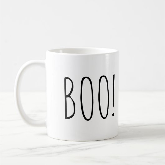 Boo! Latte Cup / lustige Spooky Ghost Halloween Fa Kaffeetasse (Links)