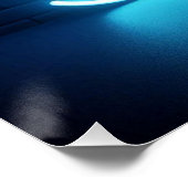 BOO Lazy Halloween Ghost Poster (Ecke)