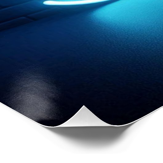 BOO Lazy Halloween Ghost Poster (Ecke)