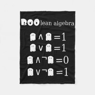 Boo-lean Algebra Halloween Mathe Fleecedecke