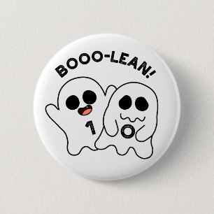 Boo-lean Funny Computer Ghost Boolean Pun Button