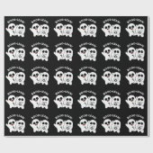 Boo-lean Funny Computer Ghost Boolean Pun Dark BG Geschenkpapier (Flach)