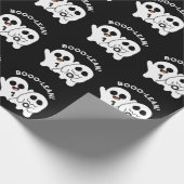 Boo-lean Funny Computer Ghost Boolean Pun Dark BG Geschenkpapier (Ecke)