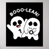 Boo-lean Funny Computer Ghost Boolean Pun Dark BG Poster (Vorne)