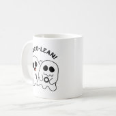Boo-lean Funny Computer Ghost Boolean Pun Kaffeetasse (Vorderseite Links)