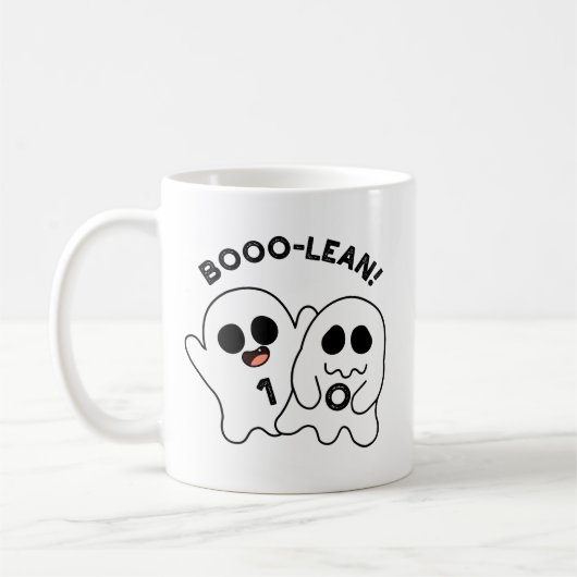 Boo-lean Funny Computer Ghost Boolean Pun Kaffeetasse (Links)