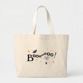 Boo Leinwand Halloween Tote Bag Jumbo Stoffbeutel (Vorne)