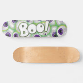 Boo Letting Lila glühende Monster Eyeballs Skateboard (Horizontal)