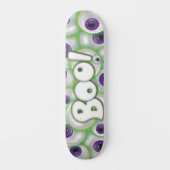 Boo Letting Lila glühende Monster Eyeballs Skateboard (Vorderseite)