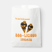 Boo-licious Leckereien Individuelle Name Geschenktütchen (Vorderseite)