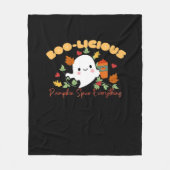 Boo-licious Pumpkin Gewürze alles Wesentliche Fleecedecke (Vorderseite)