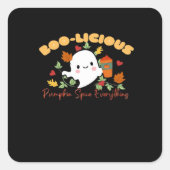 Boo-licious Pumpkin Gewürze alles Wesentliche Quadratischer Aufkleber (Vorderseite)