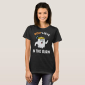 Boo-lieve im Burn Funny Boo Ghost Halloween Wo T-Shirt (Vorne ganz)