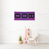 Boo-lila Polka-Punkt Halloween Banner (Insitu)