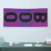 Boo-lila Polka-Punkt Halloween Banner (Messe)