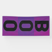 Boo-lila Polka-Punkt Halloween Banner (Horizontal)