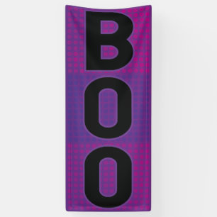 Boo Lila Punkte Halloween Banner
