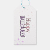 BOO lila Zwergkinder halbwegs zu Gunsten Geschenkanhänger (Rückseite)