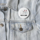 Boo-ling Funny Halloween Bowling Ghost Pun Button (Beispiel)
