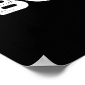 Boo-ling Funny Halloween Bowling Ghost Pun Dark BG Poster (Ecke)