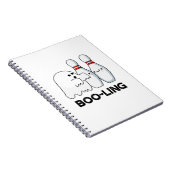 Boo-ling Funny Halloween Bowling Ghost Pun Notizblock (Rechte Seite)