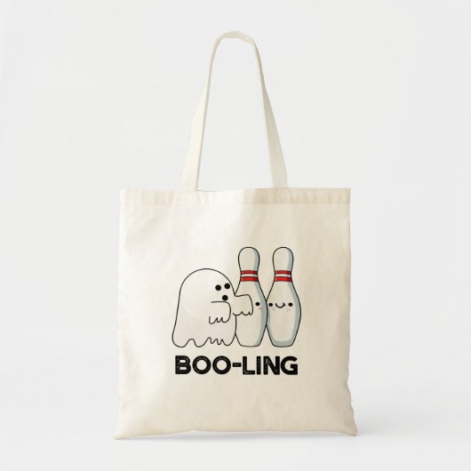 Boo-ling Funny Halloween Bowling Ghost Pun Tragetasche (Vorne)