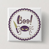 Boo lustige Halloween-Spielmesser-Hand Button (Vorderseite)