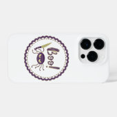 Boo lustige Halloween-Spielmesser-Hand iPhone Hülle (Rückseite (Horizontal))